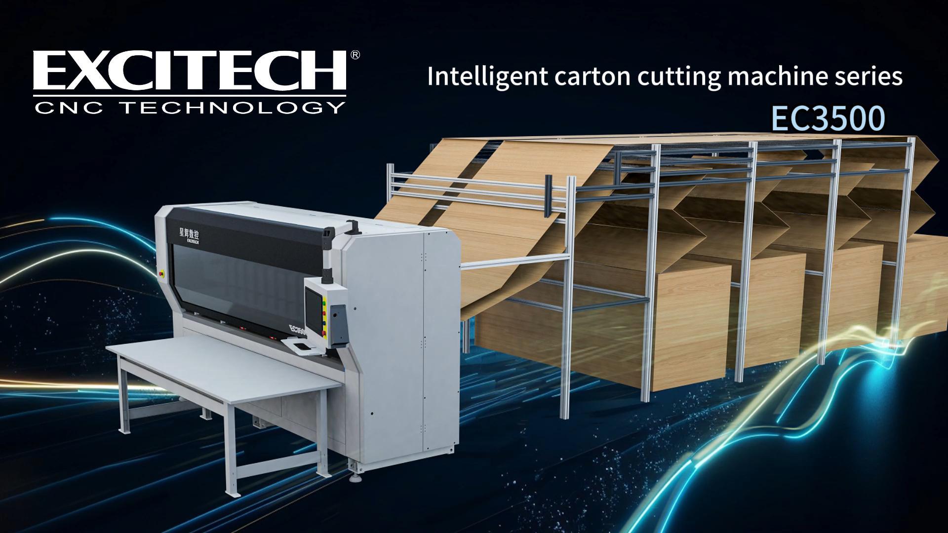 Meaisín gearrtha cartán excitech - EC3500 sraith gearrthóir páipéir il-stáisiúin leabharlainne ocht-páipéar
